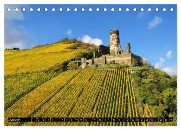 Produktbild: Der Rhein. Oberes Mittelrheintal von Bingen bis Koblenz (Tischkalender 2027 DIN A5 quer), CALVENDO Monatskalender