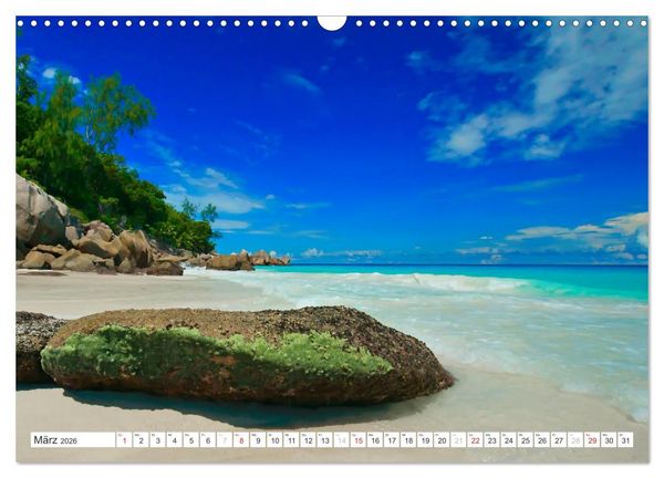 Produktbild: Seychellen - Ein letztes Paradies auf Erden (Wandkalender 2026 DIN A3 quer), CALVENDO Monatskalender