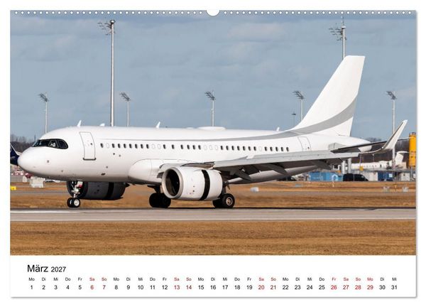 Produktbild: Die Welt der Privatjets (Wandkalender 2027 DIN A2 quer), CALVENDO Monatskalender