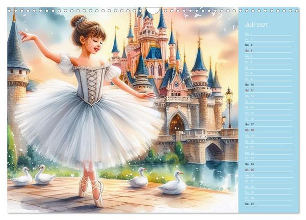 Produktbild: Zauberhafte Ballerina (Wandkalender 2027 DIN A3 quer), CALVENDO Monatskalender