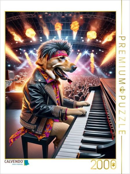Produktbild: CALVENDO Puzzle Jerry Lee Piano | 2000 Teile Lege-Gr&ouml;&szlig;e 90x67cm Foto-Puzzle f&uuml;r gl&uuml;ckliche Stunden