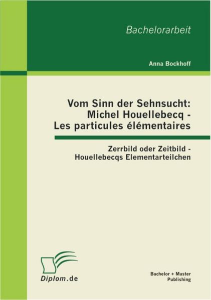 Produktbild: Vom Sinn der Sehnsucht: Michel Houellebecq - Les particules &eacute;l&eacute;mentaires: Zerrbild oder Zeitbild - Houellebecqs Elementarteilchen