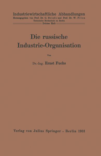 Produktbild: Die russische Industrie-Organisation