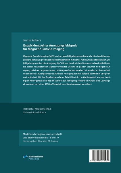 Produktbild: Entwicklung einer Anregungsfeldspule f&uuml;r Magnetic Particle Imaging