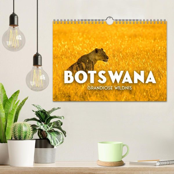 Produktbild: Botswana - Grandiose Wildnis (Wandkalender 2026 DIN A4 quer), CALVENDO Monatskalender