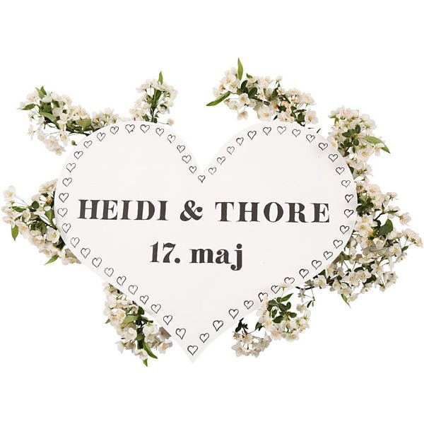 Produktbild: Creativ Company Herz, Gr&ouml;&szlig;e 50x40 cm, Dicke 5 mm, 1 Stk