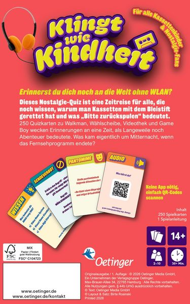 Produktbild: Klingt wie Kindheit. Fr&uuml;her war mehr Bandsalat
