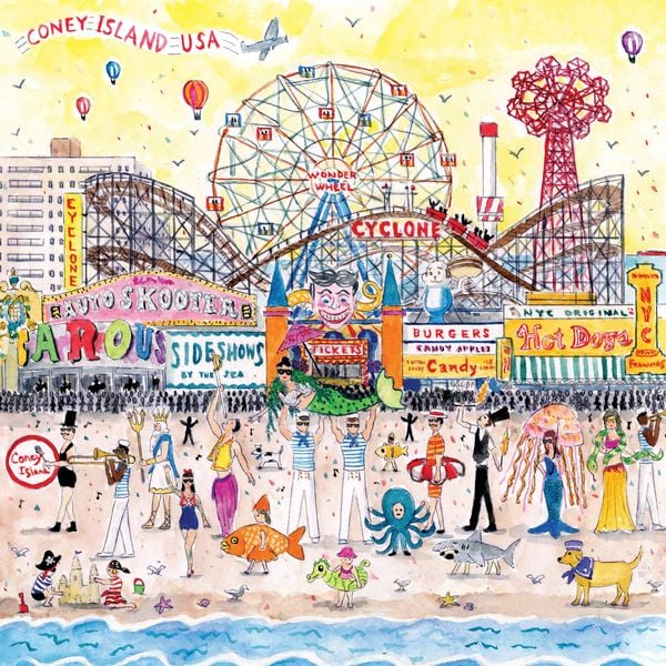 Produktbild: Michael Storrings Summer at the Amusement Park 500 Piece Puzzle