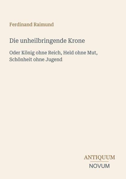 Produktbild: Die unheilbringende Krone