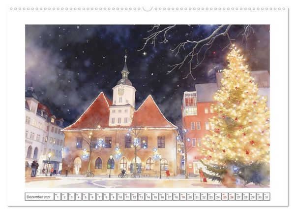 Produktbild: Historische Altst&auml;dte in Th&uuml;ringen (hochwertiger Premium Wandkalender 2027 DIN A2 quer), Kunstdruck in Hochglanz