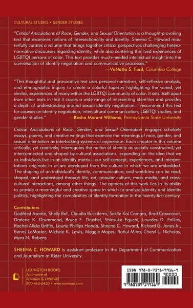Produktbild: Critical Articulations of Race, Gender, and Sexual Orientation