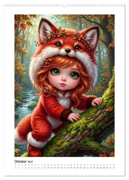 Produktbild: Fabulous Dolls - Tierisch Kuschellig (hochwertiger Premium Wandkalender 2027 DIN A2 hoch), Kunstdruck in Hochglanz