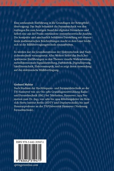 Produktbild: Die Grundlagen der Fernsehtechnik
