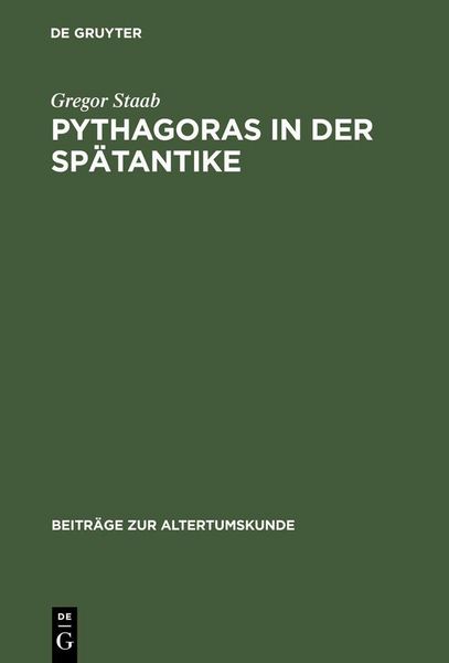 Produktbild: Pythagoras in der Sp&auml;tantike