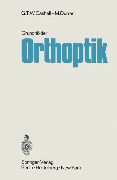 Produktbild: Grundri&szlig; der Orthoptik
