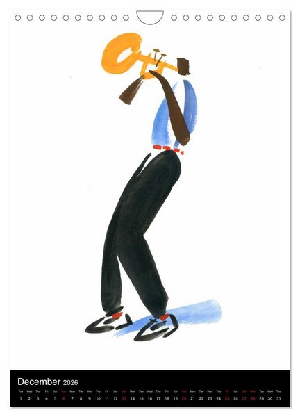 Produktbild: JAZZ swinging New Orleans (Wall Calendar 2026 DIN A4 portrait), CALVENDO 12 Month Wall Calendar