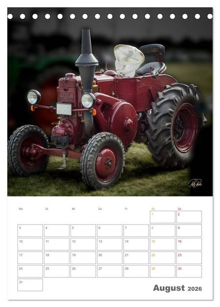 Produktbild: Oldtimer - mein Trecker (Tischkalender 2026 DIN A5 hoch), CALVENDO Monatskalender