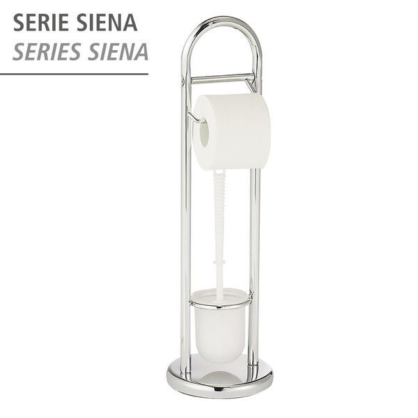 Produktbild: Stand WC-Garnitur Mod. Siena Chrom, aus Stahl