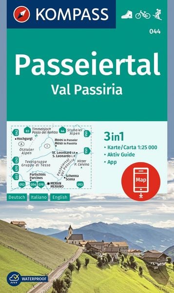 Produktbild: KOMPASS Wanderkarte 044 Passeiertal / Val Passiria 1:25.000