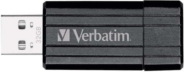 VERBATIM USB 2.0 Drive 32GB Pinstripe, schwarz