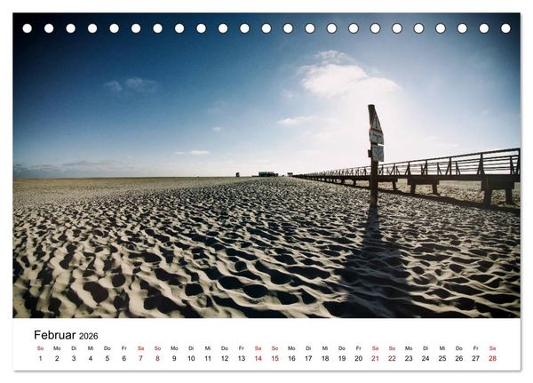 Produktbild: Sankt Peter-Ording. Licht, Schatten und Natur (Tischkalender 2026 DIN A5 quer), CALVENDO Monatskalender