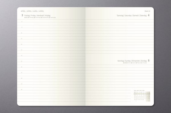 Produktbild: SIGEL C2710 Tageskalender Conceptum 2027, ca. A5, Hardcover, schwarz