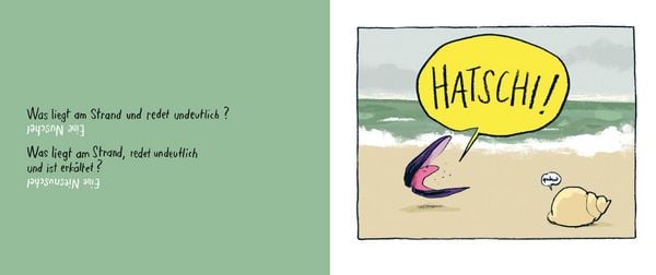 Produktbild: Was liegt am Strand und redet undeutlich?