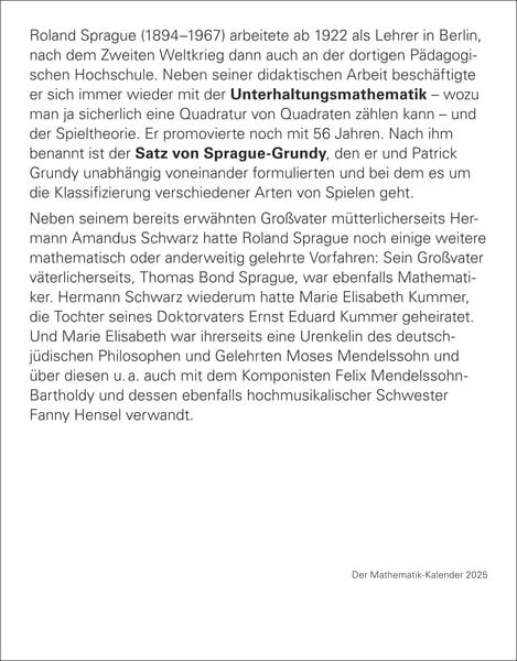 Produktbild: Der Mathematik-Kalender Tagesabrei&szlig;kalender 2025 - Nachts teile ich heimlich durch Null