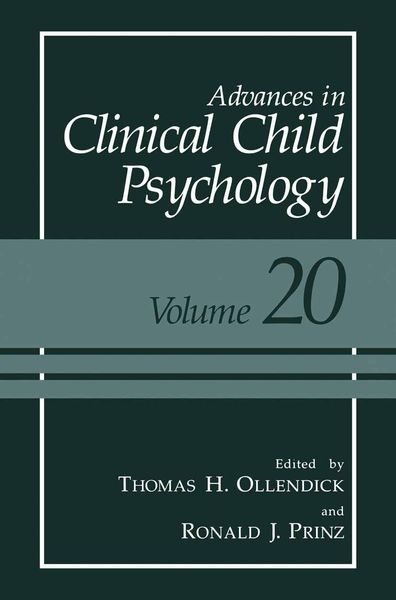 Produktbild: Advances in Clinical Child Psychology