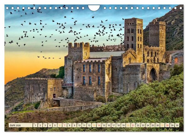 Produktbild: Europ&auml;ische Kl&ouml;ster - unverg&auml;ngliche Sch&ouml;nheiten (Wandkalender 2026 DIN A4 quer), CALVENDO Monatskalender