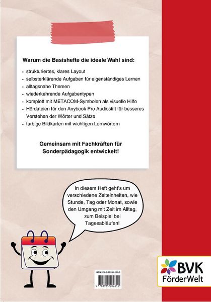 Produktbild: Basisheft Zeit