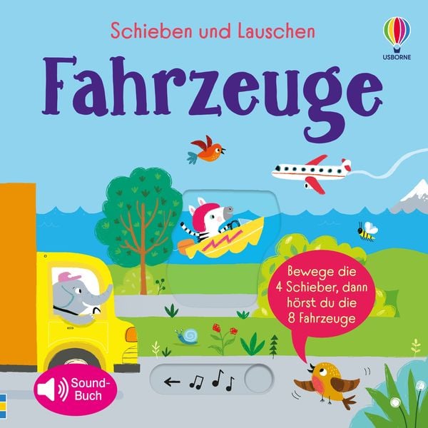 Schieben und Lauschen: Fahrzeuge, Gebundene Ausgabe von Sam Taplin, Usborne, 9781035700080