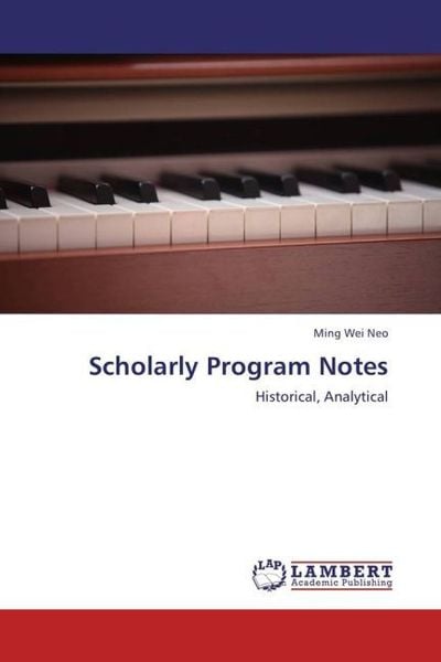 Produktbild: Neo, M: Scholarly Program Notes