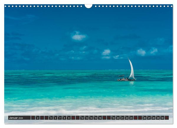 Produktbild: Inselparadies Sansibar (Wandkalender 2026 DIN A3 quer), CALVENDO Monatskalender
