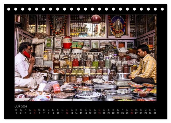 Produktbild: Willkommen in Indien 2026 (Tischkalender 2026 DIN A5 quer), CALVENDO Monatskalender