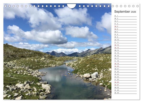 Produktbild: Alpenauszeit - Bergpause f&uuml;rs Herz (Wandkalender 2026 DIN A4 quer), CALVENDO Monatskalender