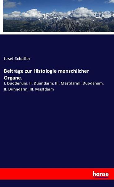 Produktbild: Beitr&auml;ge zur Histologie menschlicher Organe.