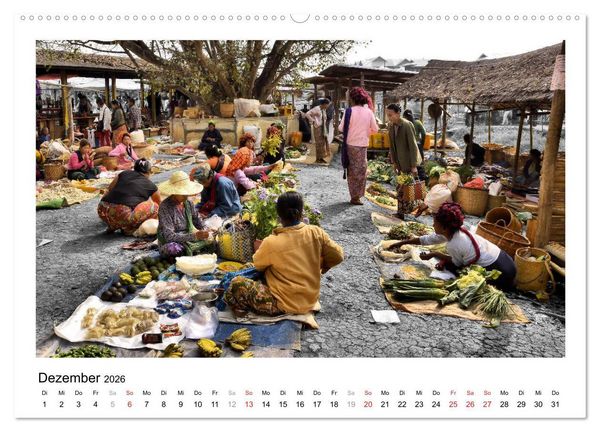 Produktbild: Myanmar &ndash; Mit anderen Augen (hochwertiger Premium Wandkalender 2026 DIN A2 quer), Kunstdruck in Hochglanz