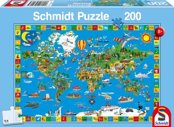 Schmidt Spiele - Deine bunte Erde, 200 Teile