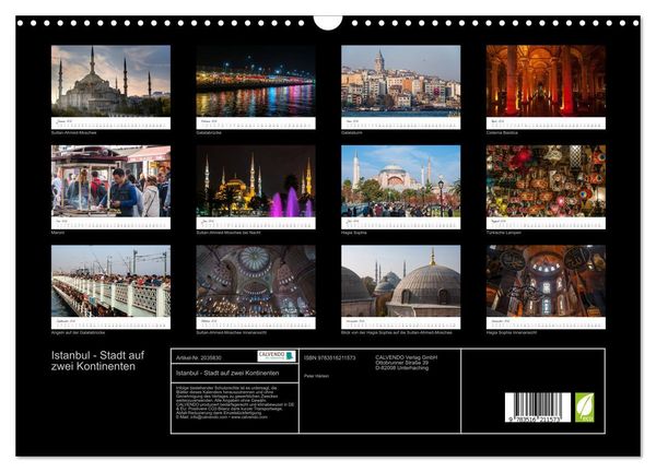 Produktbild: Istanbul - Stadt auf zwei Kontinenten (Wandkalender 2026 DIN A3 quer), CALVENDO Monatskalender