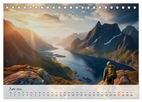 Produktbild: Die Stille des Nordens (Tischkalender 2026 DIN A5 quer), CALVENDO Monatskalender