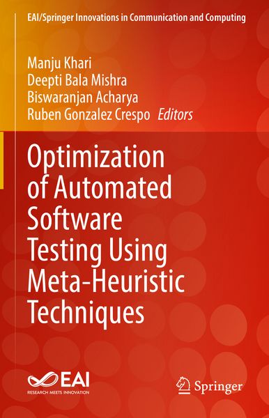 Produktbild: Optimization of Automated Software Testing Using Meta-Heuristic Techniques