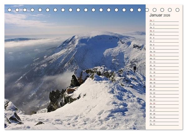 Produktbild: Riesengebirge - Zwischen Schlesien und B&ouml;hmen (Tischkalender 2026 DIN A5 quer), CALVENDO Monatskalender