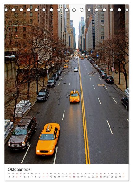 Produktbild: New York - sehenswertes Manhattan bei Tag und Nacht (Tischkalender 2026 DIN A5 hoch), CALVENDO Monatskalender