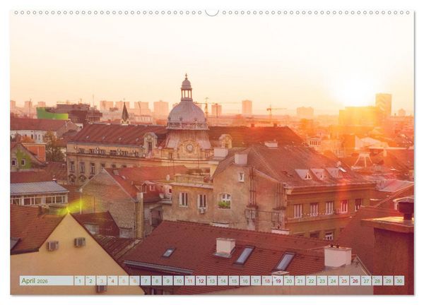Produktbild: Zagreb - Kroatiens zauberhafte Hauptstadt (Wandkalender 2026 DIN A2 quer), CALVENDO Monatskalender