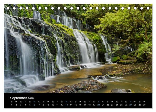 Produktbild: Traumziel Neuseeland 2026 (Tischkalender 2026 DIN A5 quer), CALVENDO Monatskalender