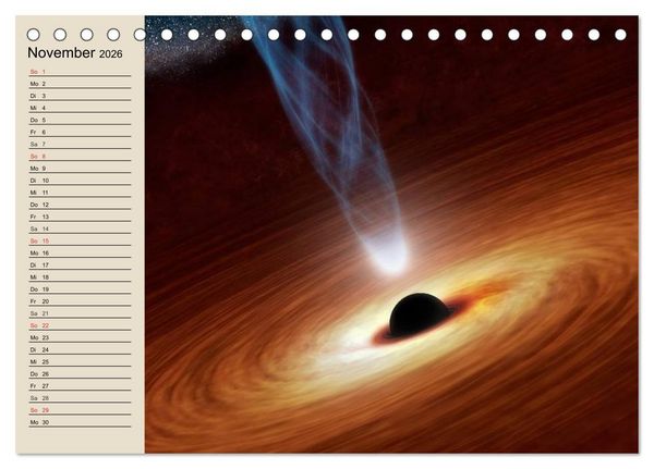Produktbild: Raumfahrt und Weltall (Tischkalender 2026 DIN A5 quer), CALVENDO Monatskalender