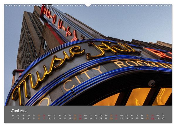 Produktbild: Faszination New York (hochwertiger Premium Wandkalender 2026 DIN A2 quer), Kunstdruck in Hochglanz