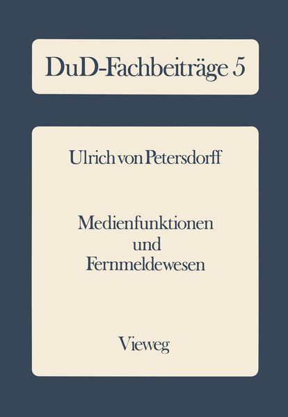 Produktbild: Medienfunktionen und Fernmeldewesen