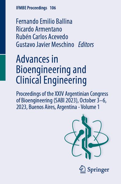 Produktbild: Advances in Bioengineering and Clinical Engineering